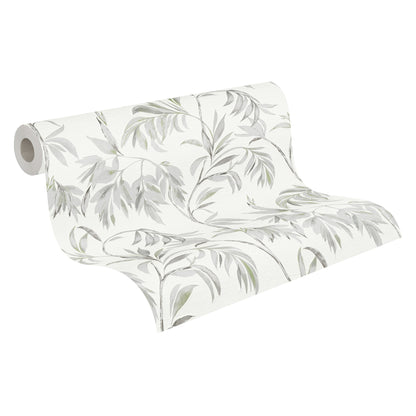 A.S. Création Blumen Tapete Grau 378303 Wandtapete Vliestapete Floral modern
