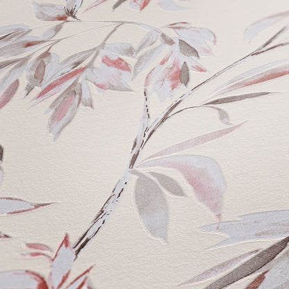 A.S. Création Blumentapete Rot 378304 Wandtapete Vliestapete Floral Modern Vinyl