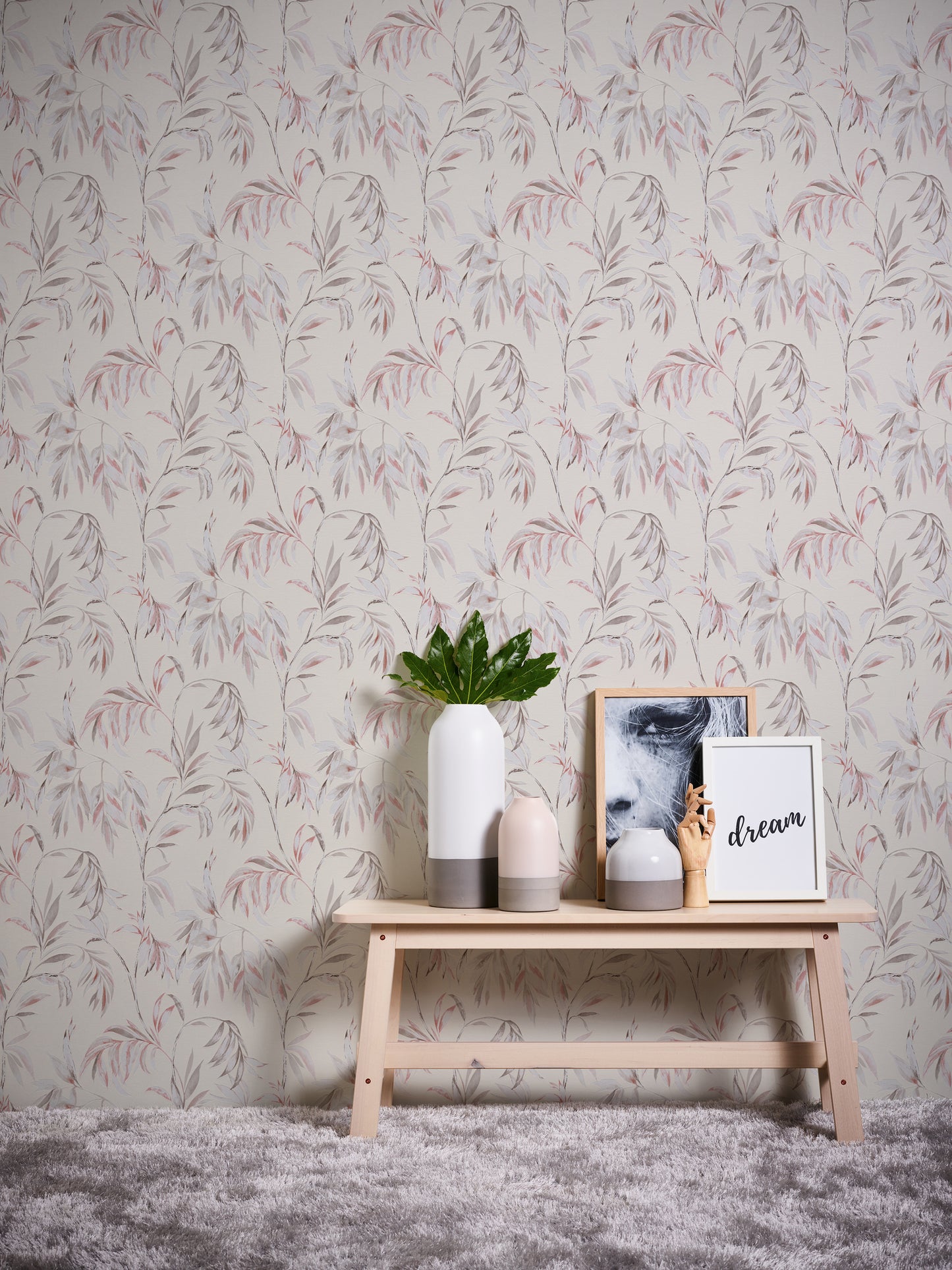 A.S. Création Blumentapete Rot 378304 Wandtapete Vliestapete Floral Modern Vinyl
