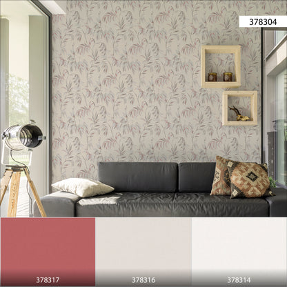 A.S. Création Blumentapete Rot 378304 Wandtapete Vliestapete Floral Modern Vinyl