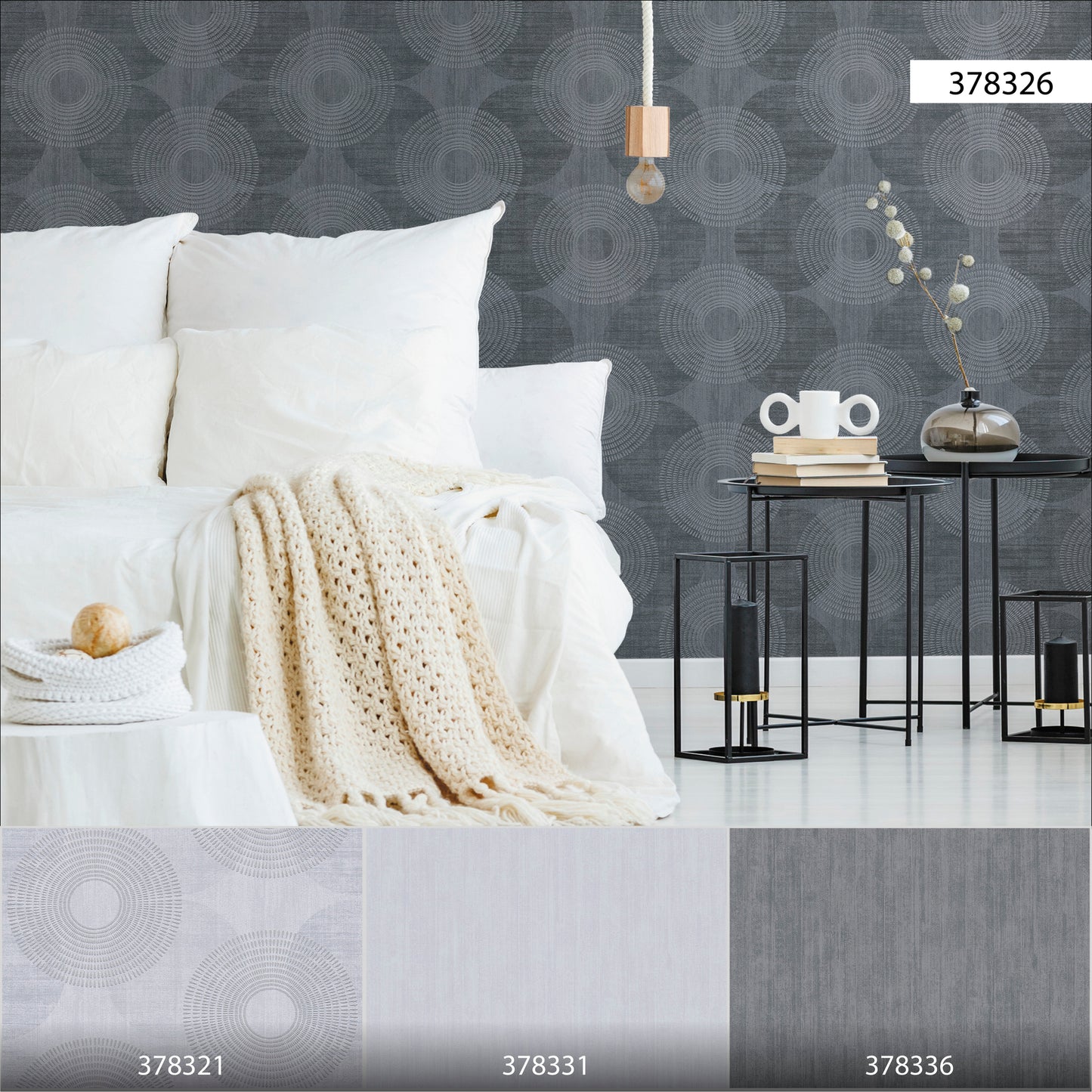 A.S. Création Punktetapete Schwarz 378326 Wandtapete Vliestapete Grafik Vinyl