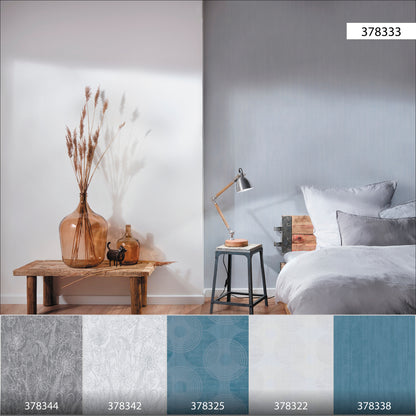 A.S. Création Uni Tapete Blau 378333 Wandtapete Vliestapete Unis Vinyl Rolle