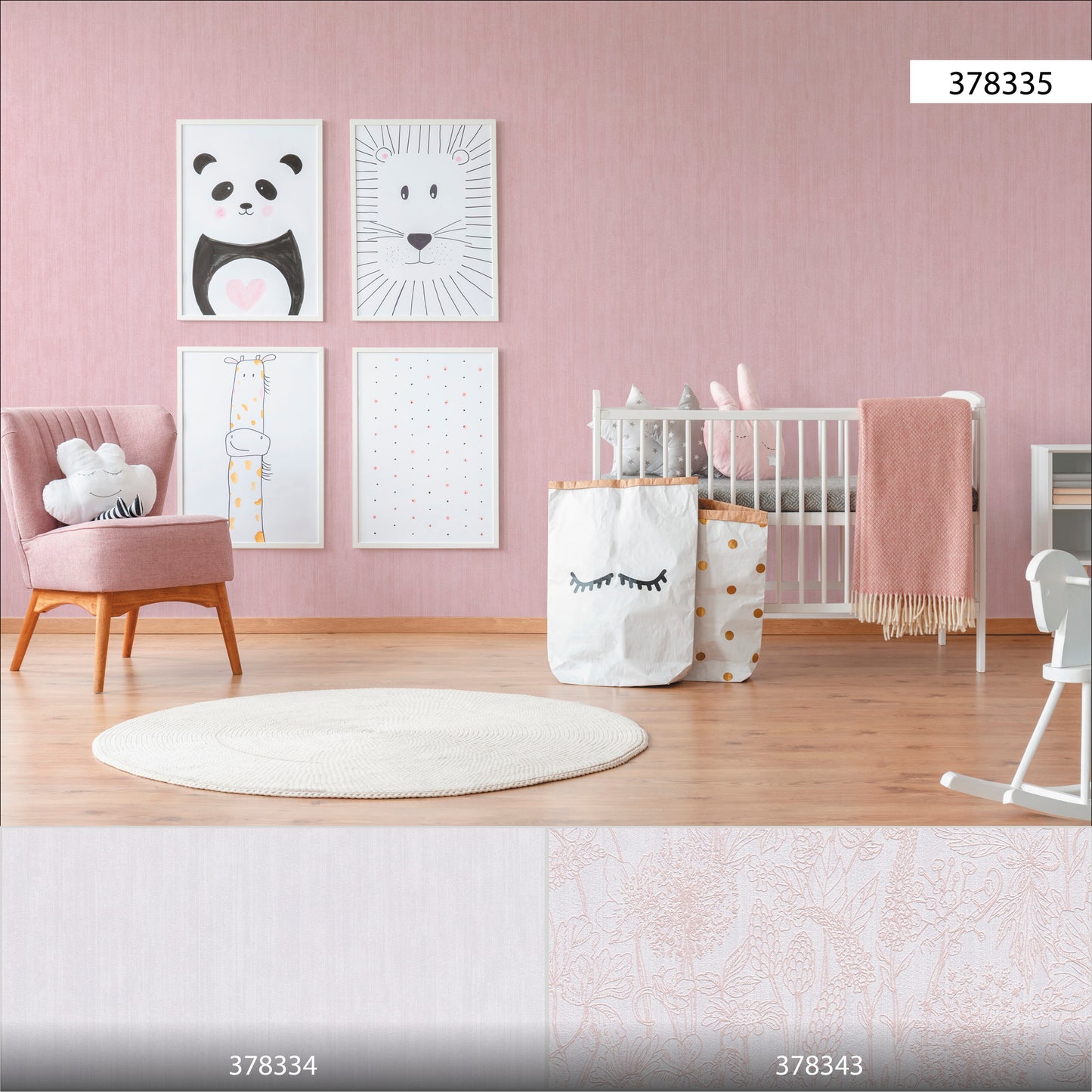 A.S. Création Uni Tapete Rosa 378335 Wandtapete Vliestapete Unis Vinyl Rolle