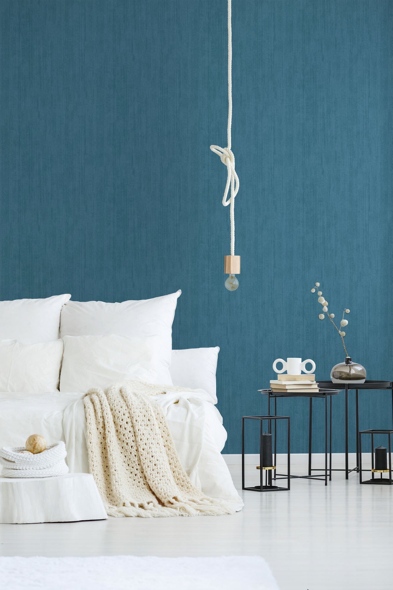 A.S. Création Uni Tapete Blau 378338 Wandtapete Vliestapete Unis Vinyl Rolle