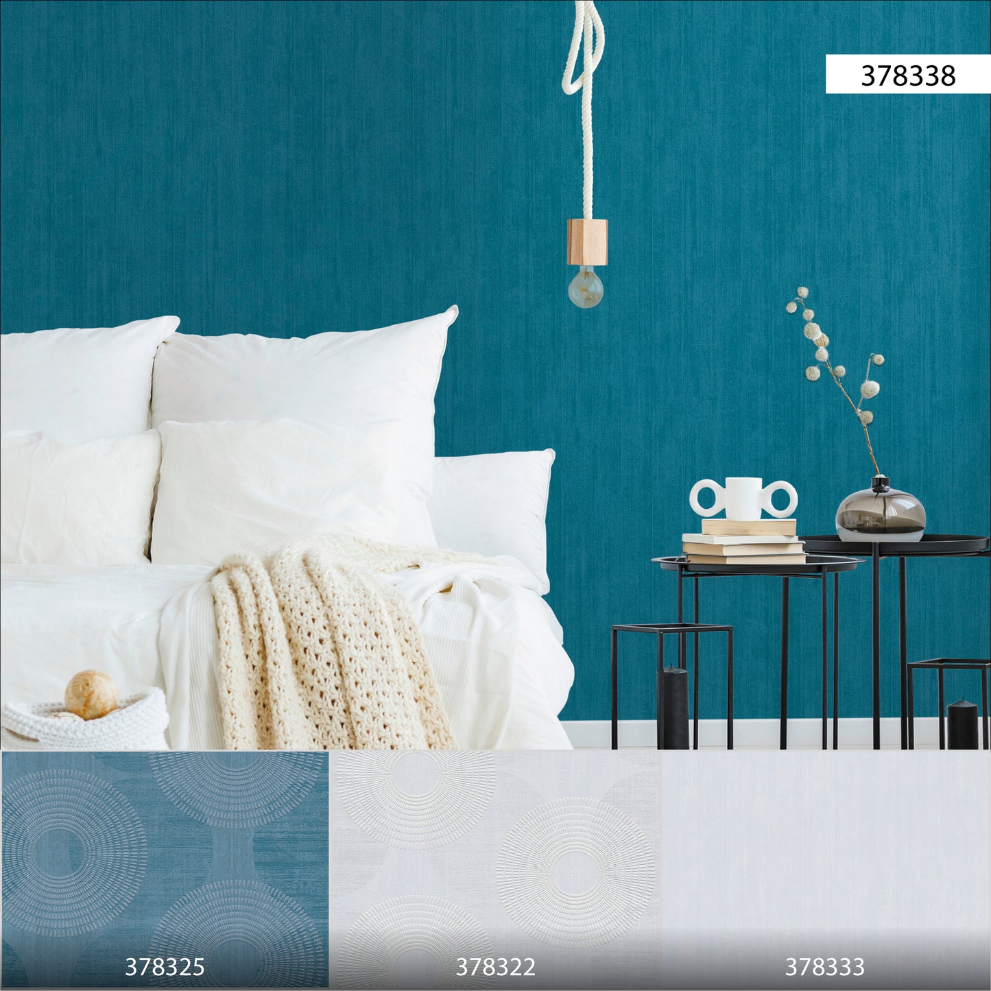 A.S. Création Uni Tapete Blau 378338 Wandtapete Vliestapete Unis Vinyl Rolle