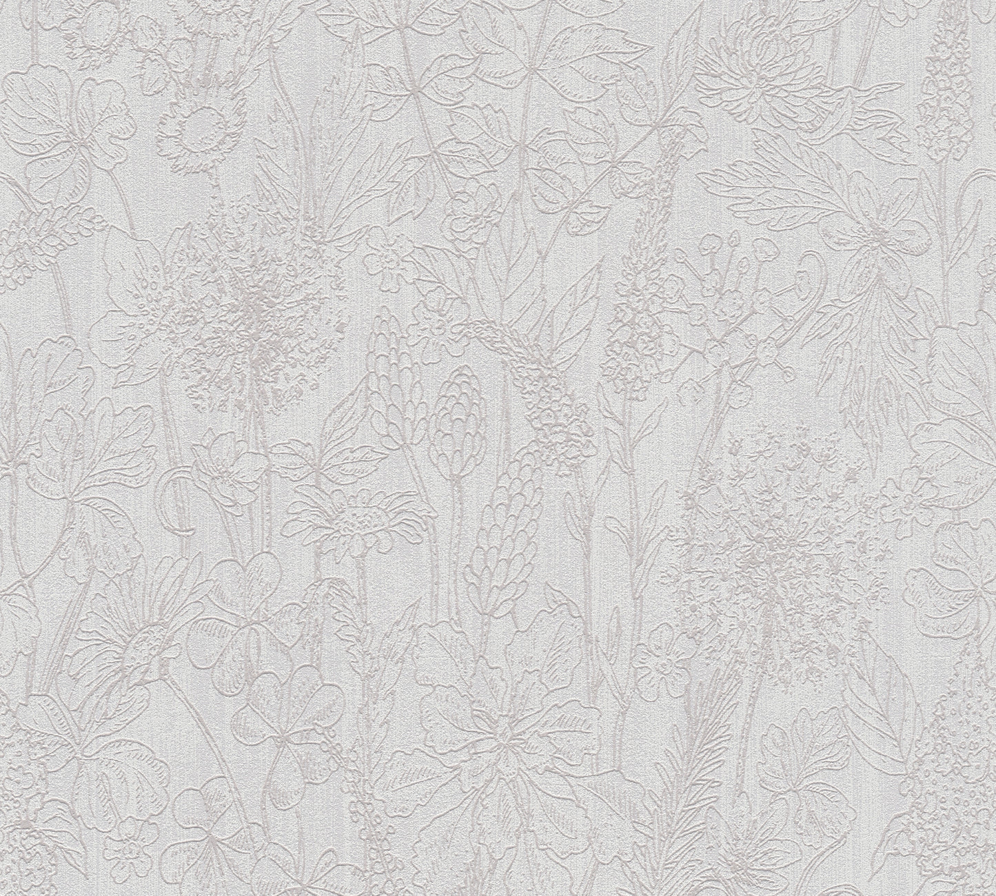 A.S. Création Blumen Tapete Grau 378341 Wandtapete Vliestapete Floral Vinyl