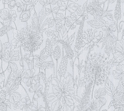 A.S. Création Blumen Tapete Weiß 378342 Wandtapete Vliestapete Floral Vinyl
