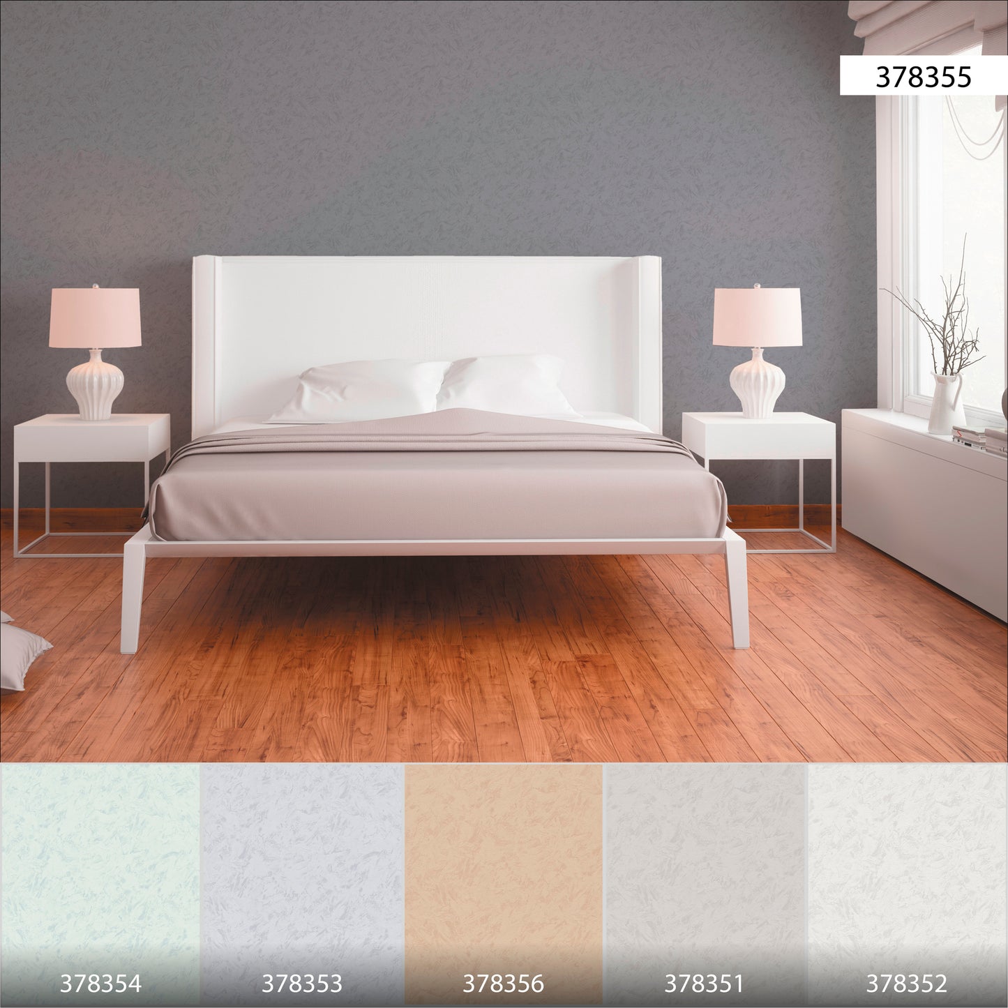 A.S. Création Unitapete Grau 378355 Wandtapete Vliestapete Struktur Unis Vinyl