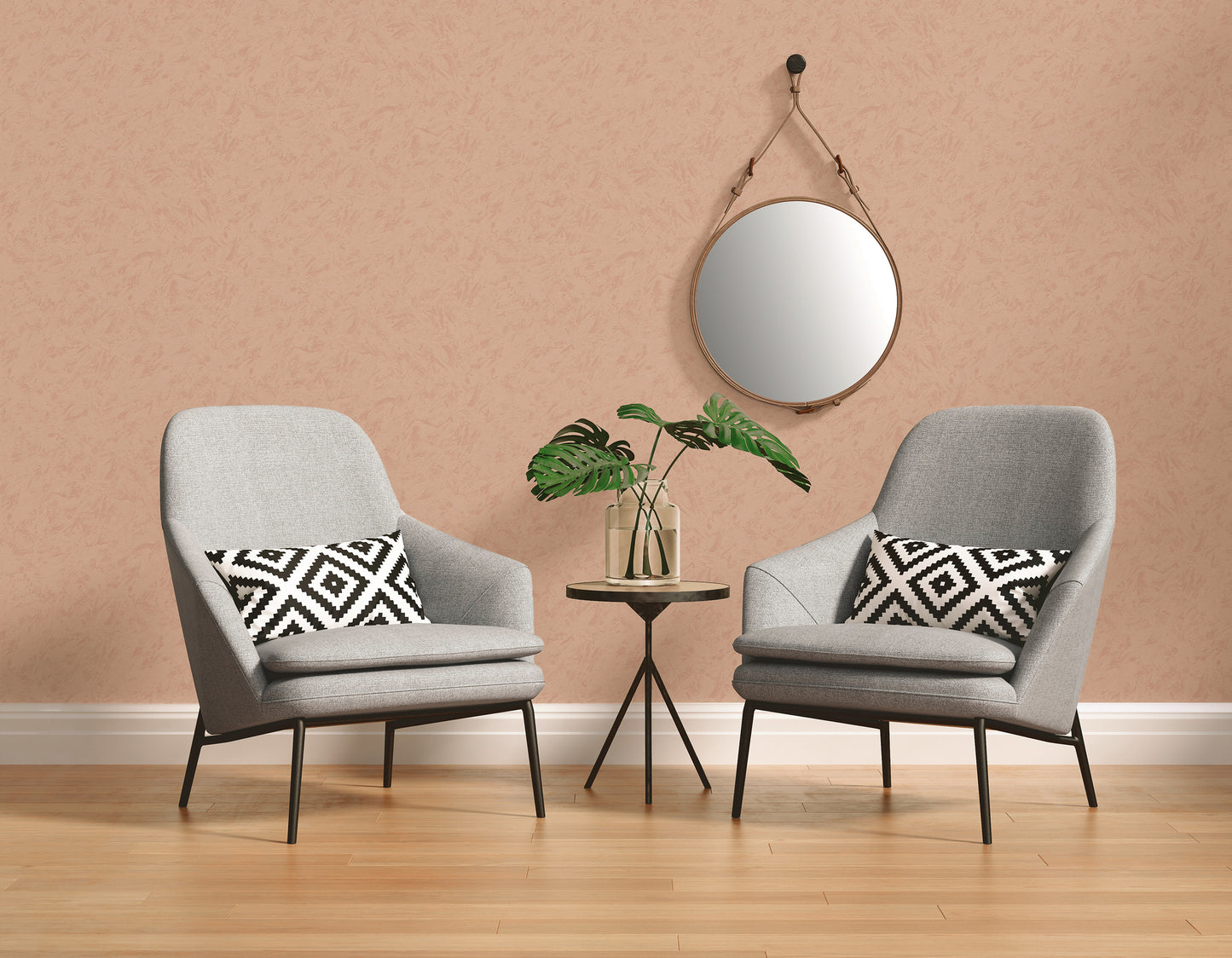 A.S. Création Unitapete Orange 378356 Wandtapete Vliestapete Struktur Unis Vinyl