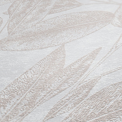 A.S. Création Blumentapete Beige 378361 Wandtapete Vliestapete Floral Vinyl