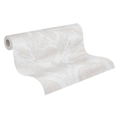 A.S. Création Blumentapete Beige 378361 Wandtapete Vliestapete Floral Vinyl