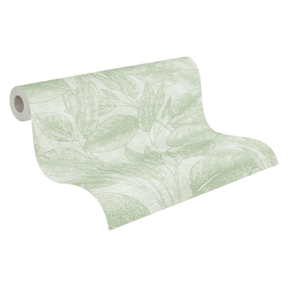 A.S. Création Blumen Tapete Grün 378363 Wandtapete Vliestapete Floral Vinyl