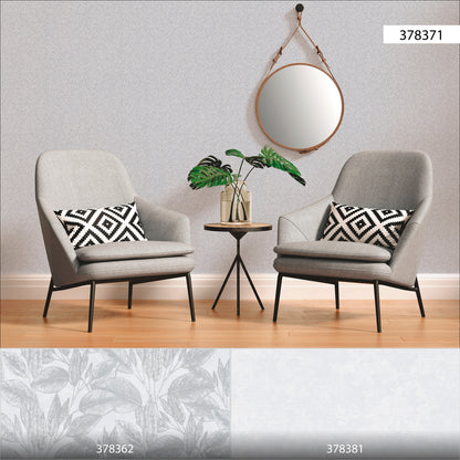 A.S. Création Blumentapete Silber 378371 Wandtapete Vliestapete Floral Vinyl