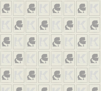 Karl Lagerfeld Designertapete Weiß 378422 Wandtapete Vliestapete Grafik Vinyl