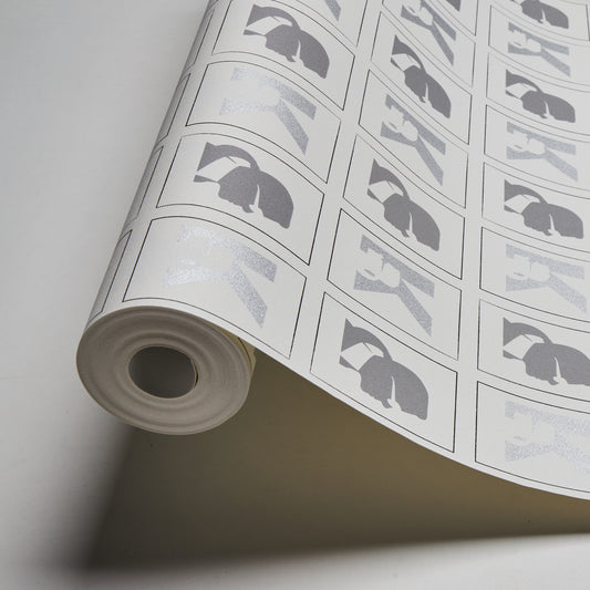 Karl Lagerfeld Designertapete Weiß 378422 Wandtapete Vliestapete Grafik Vinyl
