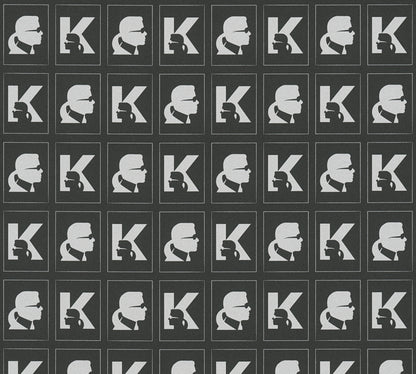 Karl Lagerfeld Designertapete Schwarz 378423 Wandtapete Vliestapete Grafik Vinyl
