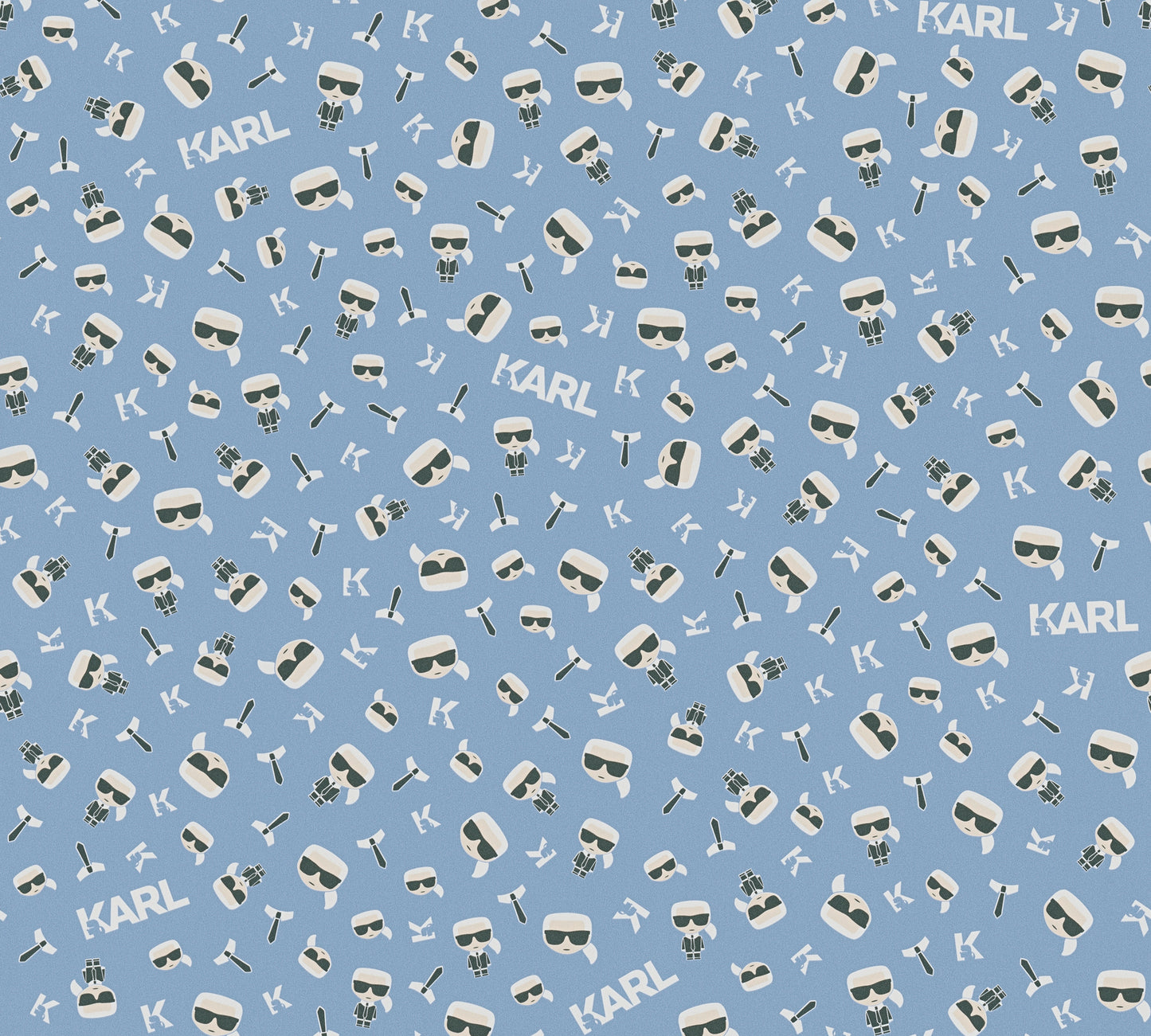 Karl Lagerfeld Designertapete Blau 378431 Wandtapete Vliestapete Grafik Vinyl