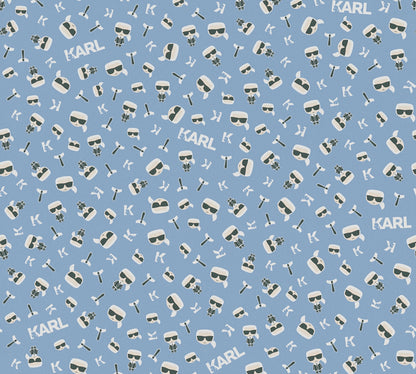 Karl Lagerfeld Designertapete Blau 378431 Wandtapete Vliestapete Grafik Vinyl