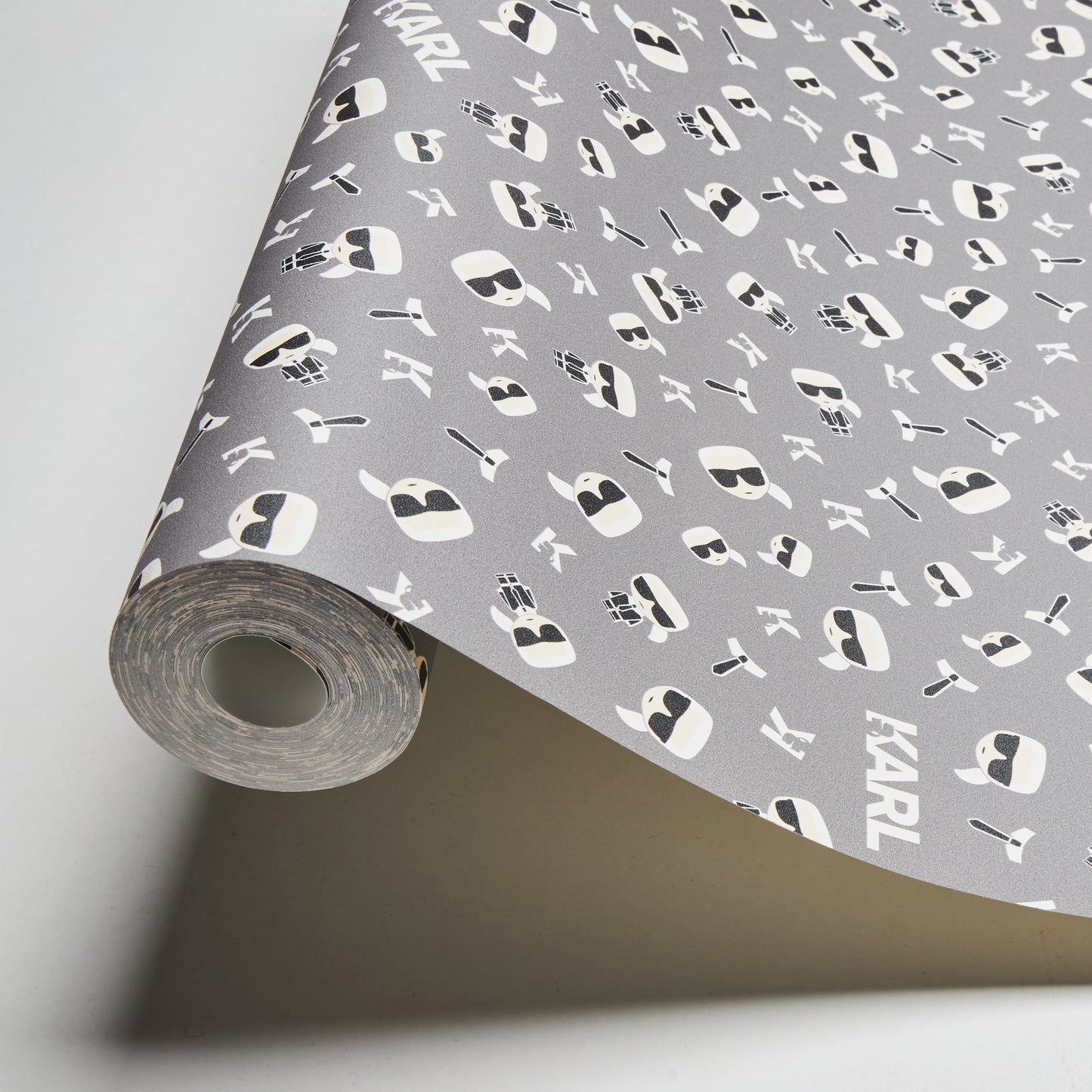 Karl Lagerfeld Designertapete Grau 378432 Wandtapete Vliestapete Grafik Vinyl