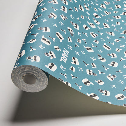 Karl Lagerfeld Designertapete Schwarz 378436 Wandtapete Vliestapete Grafik Vinyl