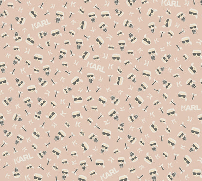 Karl Lagerfeld Designertapete Beige 378438 Wandtapete Vliestapete Grafik Vinyl
