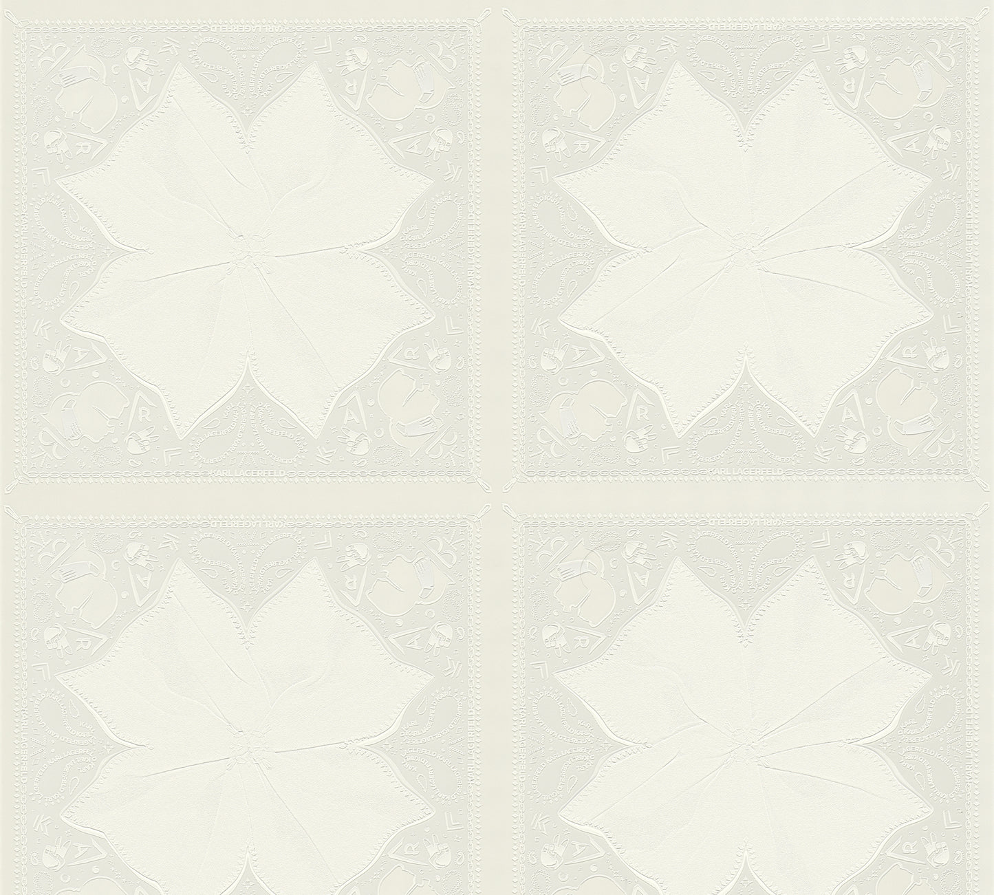 Karl Lagerfeld Designertapete Weiß 378451 Wandtapete Vliestapete Grafik Vinyl