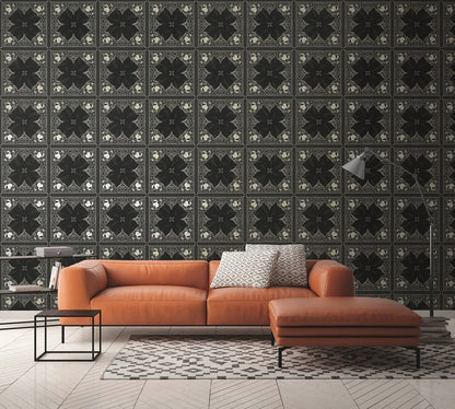 Karl Lagerfeld Designertapete Schwarz 378452 Wandtapete Vliestapete Grafik Vinyl