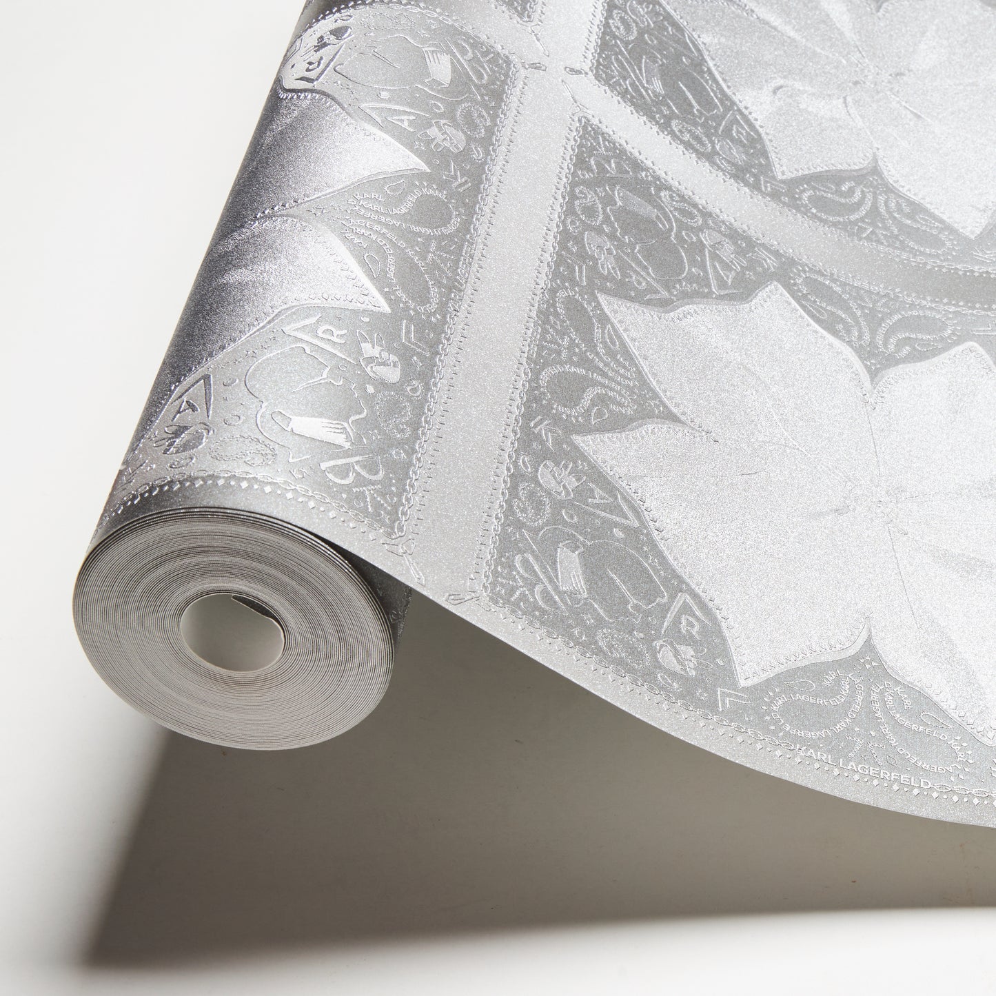Karl Lagerfeld Designertapete Grau 378455 Wandtapete Vliestapete Grafik Vinyl