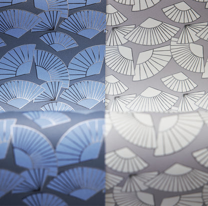 Karl Lagerfeld Designertapete Blau 378474 Wandtapete Vliestapete Grafik Vinyl