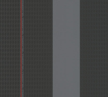 Karl Lagerfeld Designer Tapete Schwarz 378481 Wandtapete Vliestapete Streifen