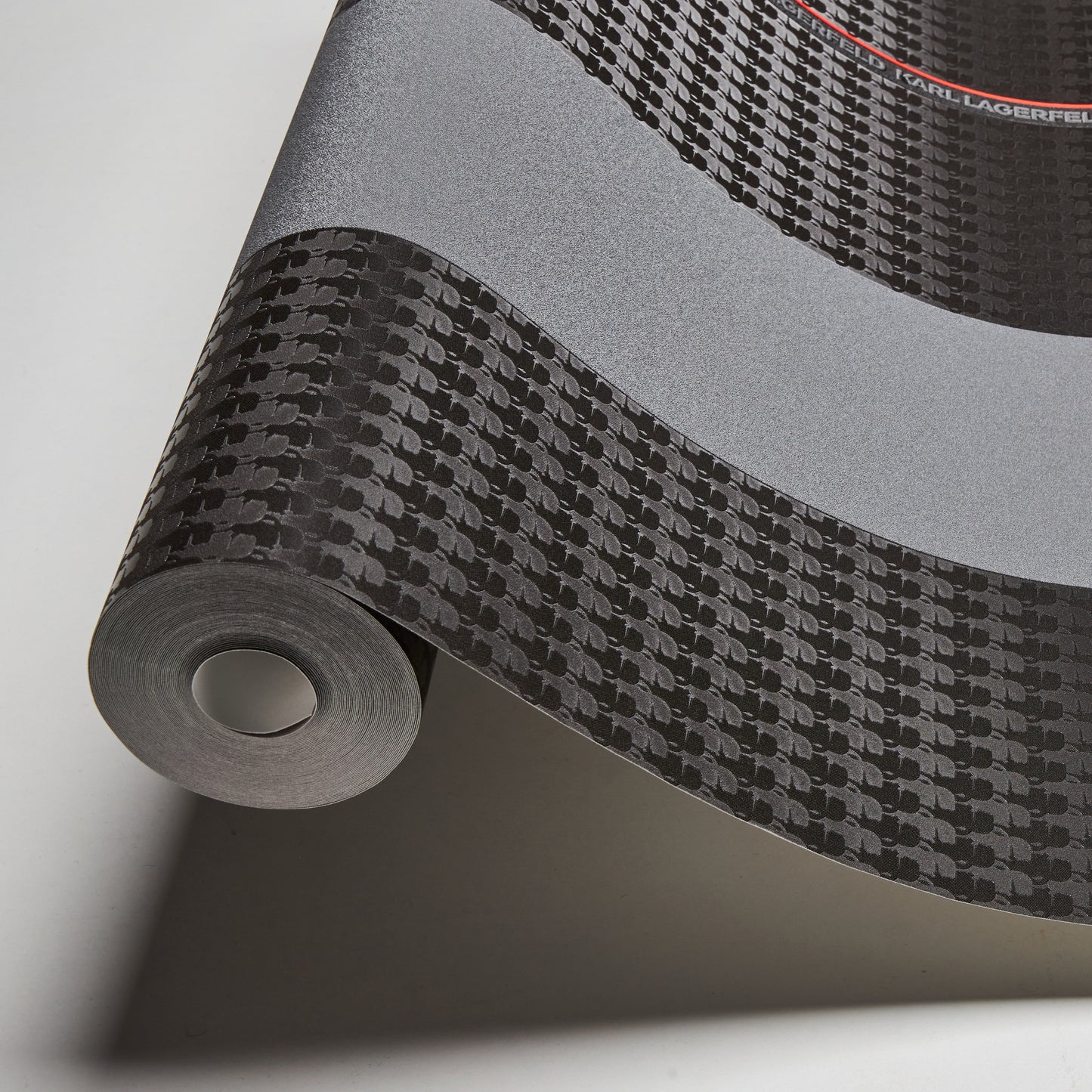 Karl Lagerfeld Designer Tapete Schwarz 378481 Wandtapete Vliestapete Streifen