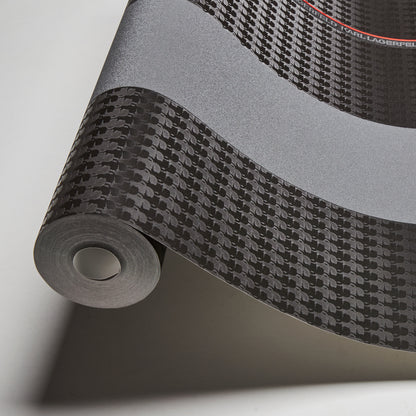 Karl Lagerfeld Designer Tapete Schwarz 378481 Wandtapete Vliestapete Streifen