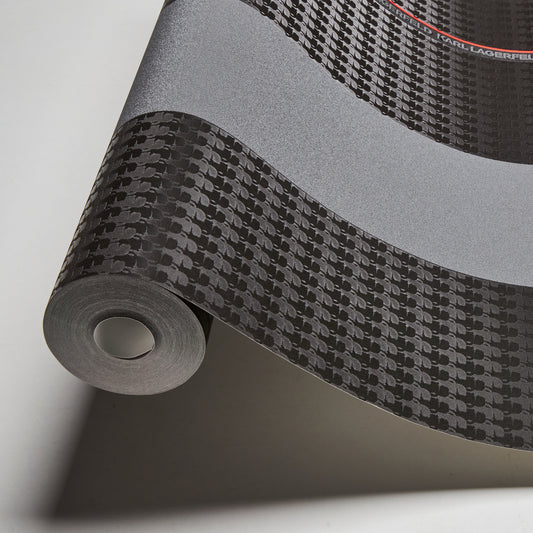 Karl Lagerfeld Designer Tapete Schwarz 378481 Wandtapete Vliestapete Streifen