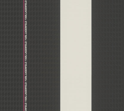 Karl Lagerfeld Designer Tapete Schwarz 378482 Wandtapete Vliestapete Streifen