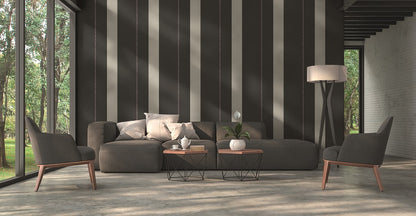 Karl Lagerfeld Designer Tapete Schwarz 378482 Wandtapete Vliestapete Streifen