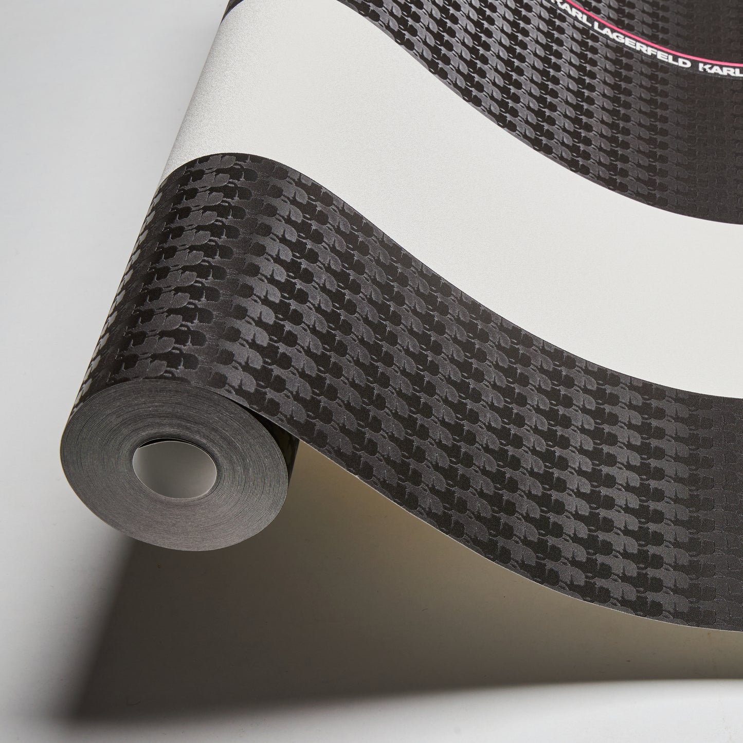 Karl Lagerfeld Designer Tapete Schwarz 378482 Wandtapete Vliestapete Streifen