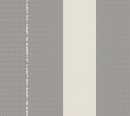 Karl Lagerfeld Designertapete Grau 378485 Wandtapete Vliestapete Streifen Vinyl