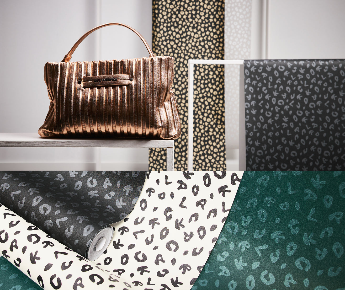 Karl Lagerfeld Designertapete Grün 378567 Wandtapete Vliestapete Modern Vinyl