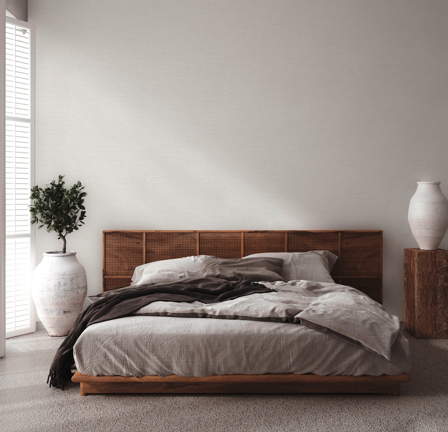 A.S. Création Unitapete Weiß 378571 Wandtapete Vliestapete Struktur Unis Vinyl