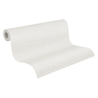 A.S. Création Unitapete Weiß 378571 Wandtapete Vliestapete Struktur Unis Vinyl