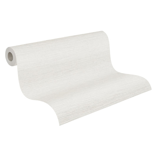 A.S. Création Unitapete Weiß 378571 Wandtapete Vliestapete Struktur Unis Vinyl