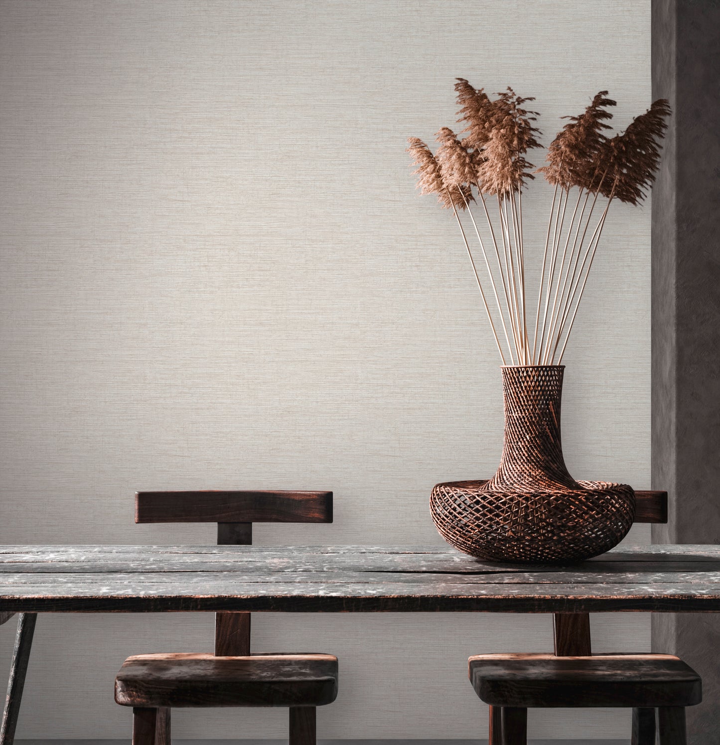 A.S. Création Unitapete Grau 378574 Wandtapete Vliestapete Struktur Unis Vinyl