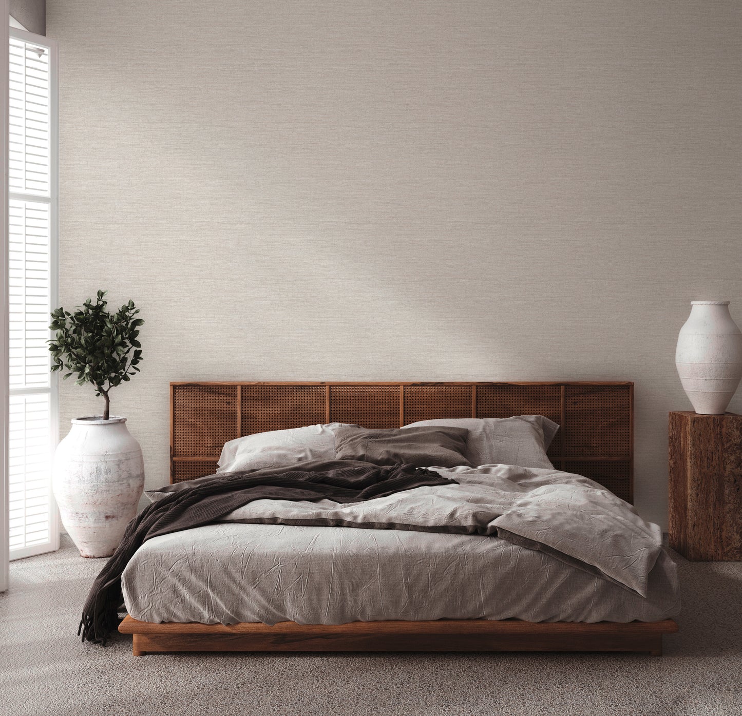 A.S. Création Unitapete Grau 378574 Wandtapete Vliestapete Struktur Unis Vinyl