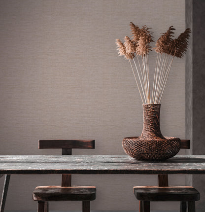 A.S. Création Unitapete Braun 378575 Wandtapete Vliestapete Struktur Unis Vinyl