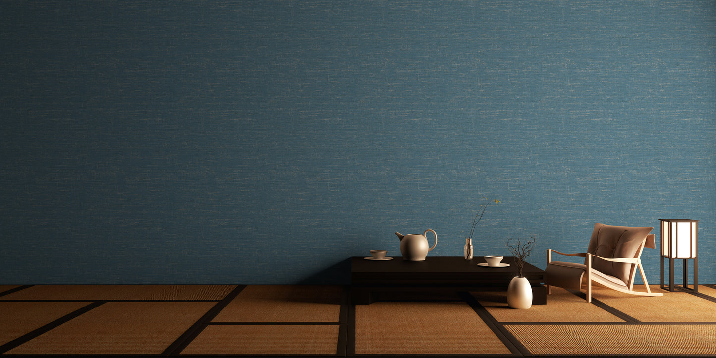 A.S. Création Unitapete Blau 378576 Wandtapete Vliestapete Struktur Unis Vinyl