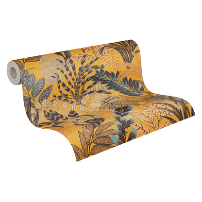 A.S. Création Blumen Tapete Gelb 378601 Wandtapete Vliestapete Floral Vinyl