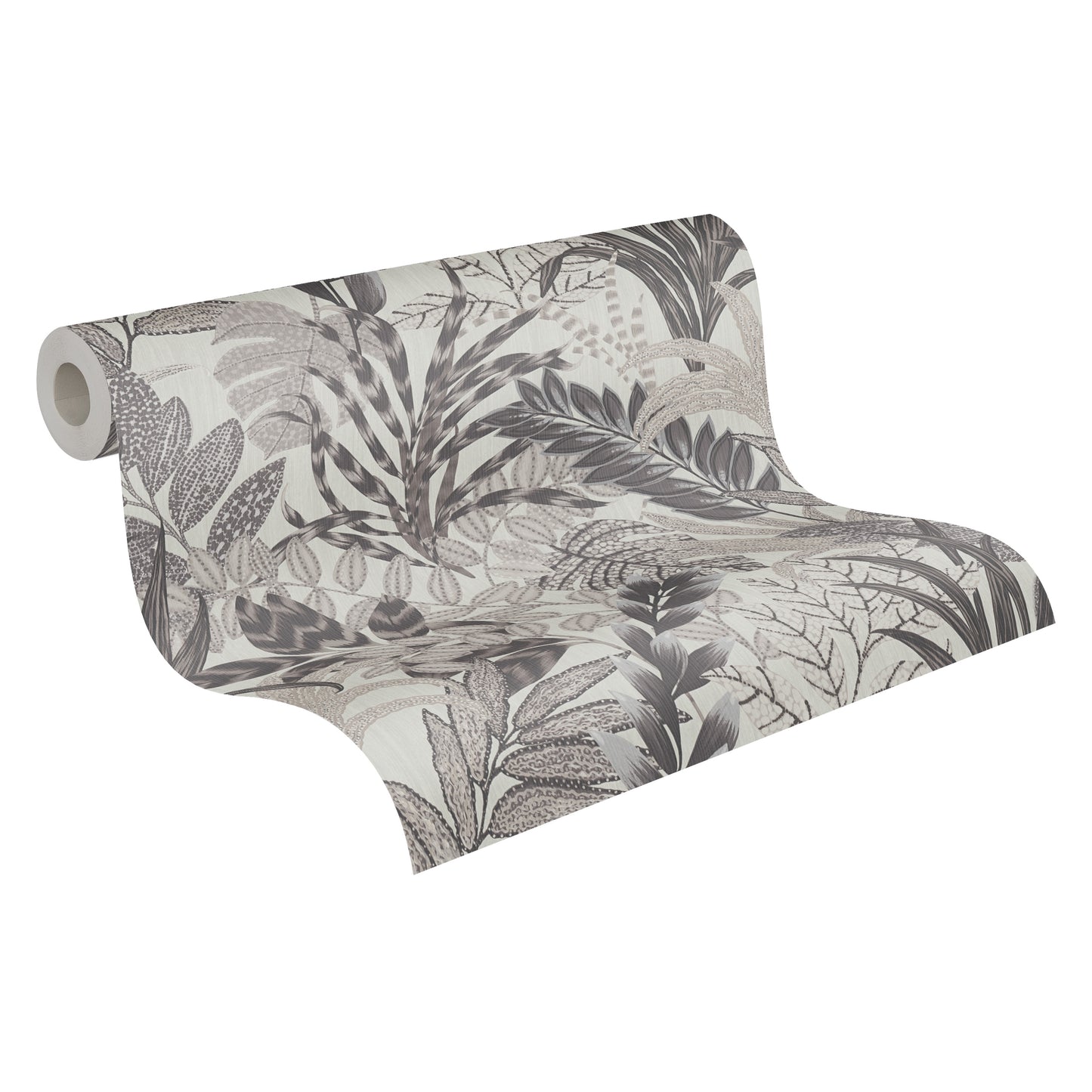 A.S. Création Blumen Tapete Grau 378604 Wandtapete Vliestapete Floral Vinyl