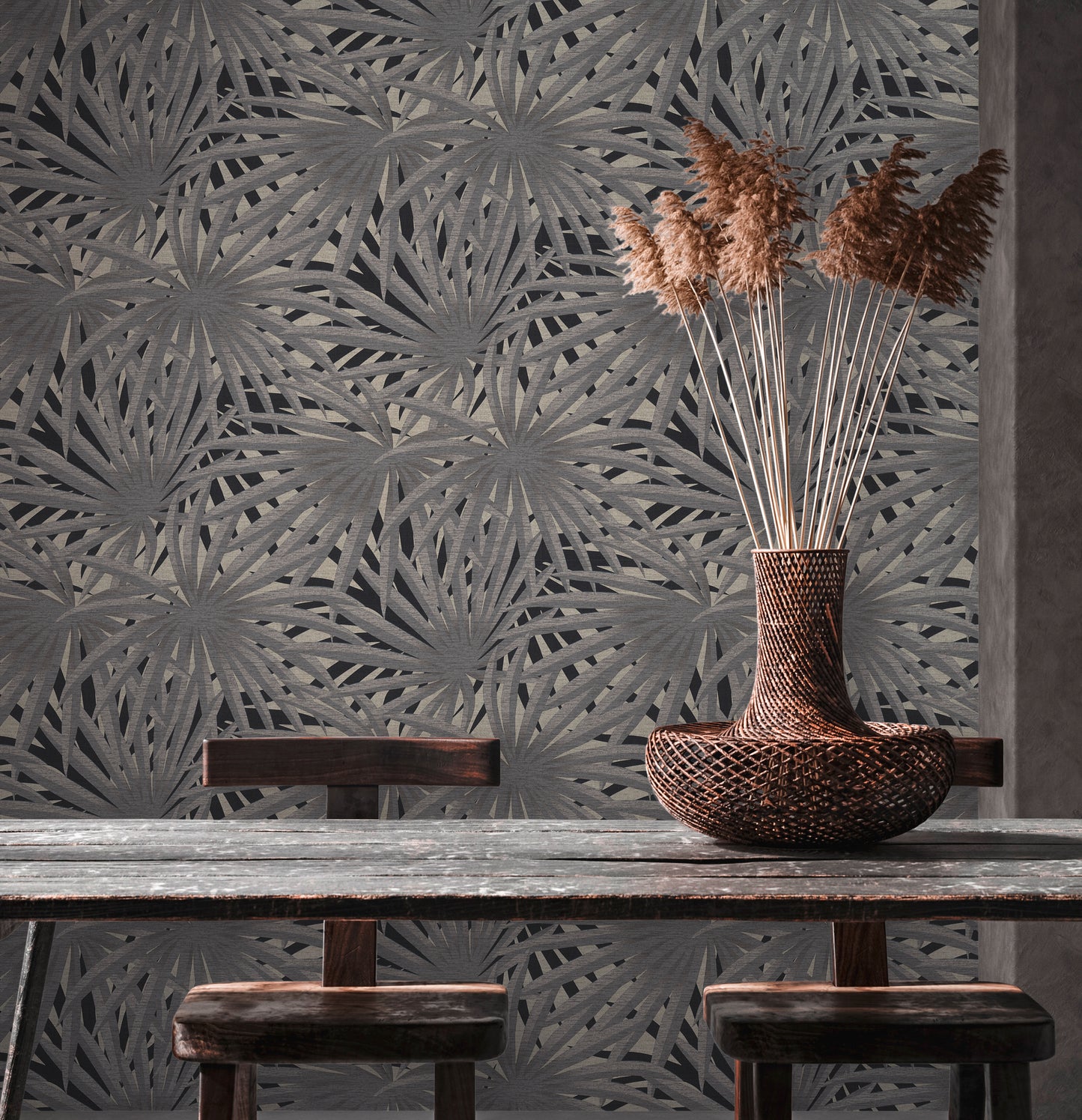 A.S. Création Blumen Tapete Grau 378612 Wandtapete Vliestapete Floral Vinyl