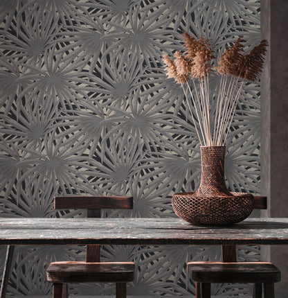 A.S. Création Blumen Tapete Grau 378612 Wandtapete Vliestapete Floral Vinyl