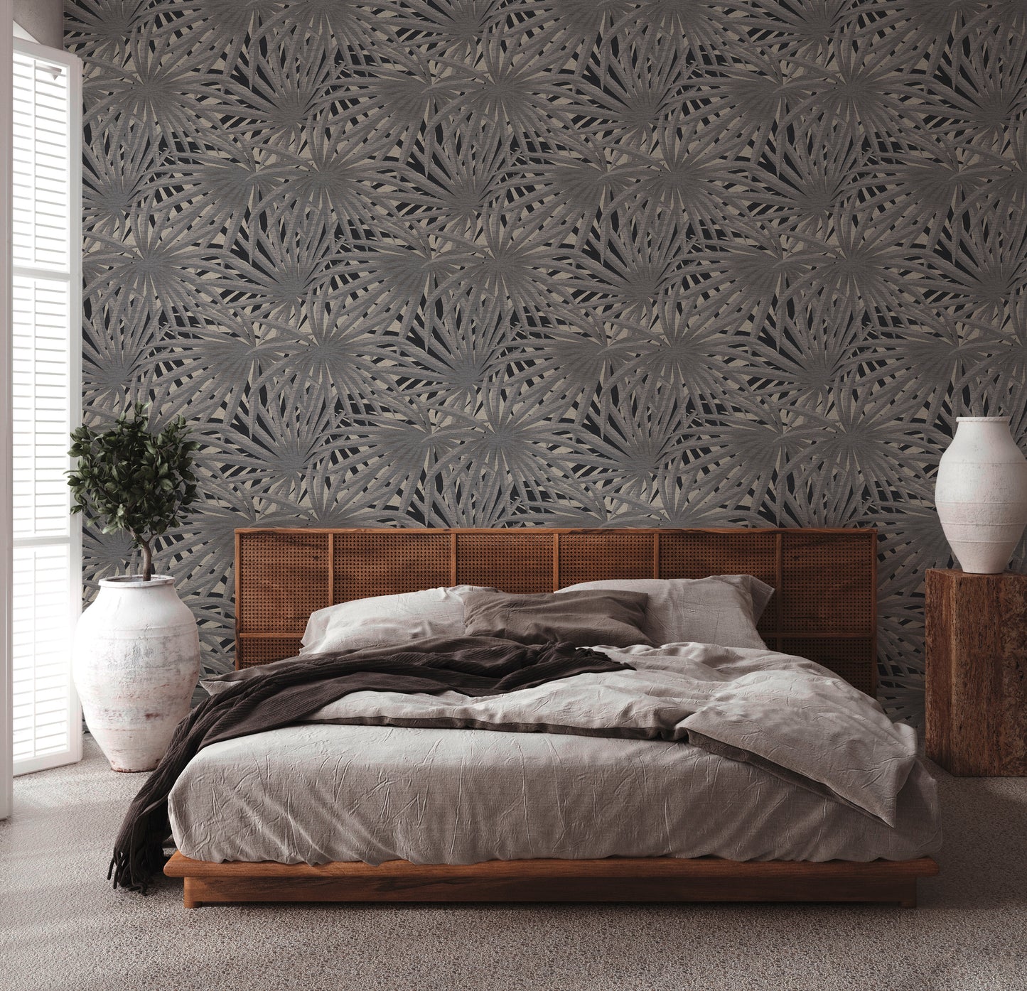 A.S. Création Blumen Tapete Grau 378612 Wandtapete Vliestapete Floral Vinyl